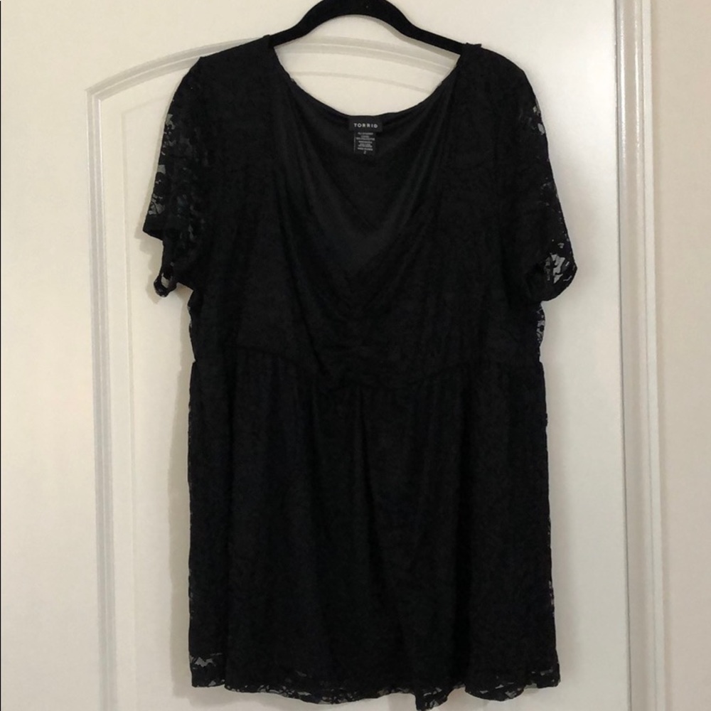 Torrid size 2 (2X/18/20) lace babydoll top